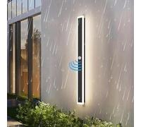 ANKBOY Outdoor Wall Lamp with Motion Sensor LED Light Outdoor Waterproof IP65 Yard Wall Light Long Modern Entrance Aluminum Wall Light Natural Light 4500K (80cm)