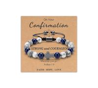 ankbrats First Holy Communion Confirmation Gifts for Boys, Cross Bracelet for Son Grandson Nephew Brothers, Communion Bracelet for Teen Boys Religious Jewellery Gifts for Christians (Confirmation)
