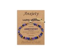 ankbrats Healing Crystal Bead Bracelet Jewelry Gifts for Women Adjustable | Anxiety New Beginning Self-Love Natural Stone Bracelet Birthday Friendship Crystal Gifts for Women Ladies Girls Her