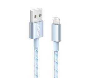 Anker 1m/3.3ft Lightning Cable, 331 Cable, Premium Nylon USB-A to Lightning Cord, MFi Certified for iPhone 14 Plus 14 14 Pro Max 13 13 Pro 12 11 X XS XR (Charger Not Included) (Winter Blue)