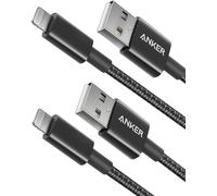 Anker USB A to Lightning Cable,MFi Certified(1m, 2Pack, Black)