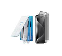 Anker 2 Pack for iPhone 15 Pro Privacy Screen Protector, Anti-Spy HD Tempered-Glass Privacy Screen Protector, Easy Installation Exclusively for iPhone 15 Pro(2-Pack)