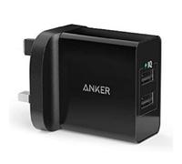 Anker 2-Port USB 24W Charging Plug Brand New - Black