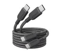 Anker 240W USB C to USB C Cable (2Pack,6ft/1.8m), USB C Charger Cable Fast Charge for MacBook Pro, iPhone 17/16/15, iPad Pro, Samsung Galaxy,and More(USB 2.0)