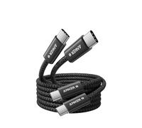 Anker 240W USB C to USB C Cable (2Pack,1.8m), USB C Charger Cable, Braided and Dirt-Free Type-C Fast Charging Cable, Slim Connector, for MacBook Pro, iPhone 17/16/15, iPad Pro, Samsung Galaxy,and More