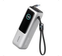Anker Laptop Power Bank (25K, 165W, Built-In and Retractable Cables) Silver