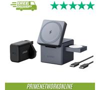 Anker Y1811HA1 mobile device charger Headset, Smartphone, Smartwatch Black USB Wireless charging Fast charging Indoor