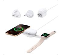 Anker 3-in-1 Wireless Charging Pad, 15W Fast Charging, White