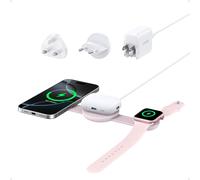 Anker MagGo Wireless Charging Station (3-in-1, Foldable Pad) Pink Aura
