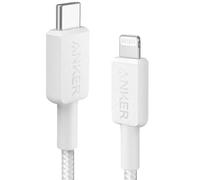 Anker 322 USB-C to Lightning Charging Cable 1.8M Braided White - A81B6G21