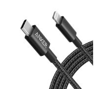 Anker 331 USB-C to Lightning Cable (Nylon) Black / 6 ft