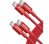 Anker 333 USB C to USB C Charger Cable (6ft/1.8m 100W, 2-Pack), USB 2.0 Fast Charge for MacBook Pro, iPhone 17/16/15, iPad Pro, Samsung Galaxy,and More