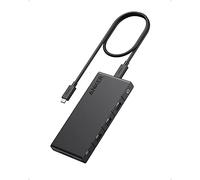 Anker 364 USB C Hub (10-in-1, Dual 4K HDMI) with Max 100W Power Delivery, Dual 4K HDMI Ports, 4 USB-C & A Data Ports, Ethernet and SD Card Slot for Dell Laptop, ThinkPad, and More