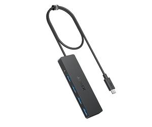 Anker 4-Port USB 3.0 Data Hub, Ultra-Slim 5Gbps USB-C OTG Hub with 2 ft Extended Cable, for MacBook, Mac Pro, Mac Mini, iMac, Surface Pro, XPS, PC, Flash Drive, Mobile HDD (Charging Not Supported)