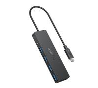 Anker 4-Port USB 3.0 Data Hub, Ultra-Slim 5Gbps USB-C OTG Hub with 20 cm Extended Cable, For MacBook, Mac Pro, Mac mini, iMac, Surface Pro, XPS, PC, Flash Drive, Mobile HDD (Charging Not Supported)