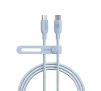 Anker 543 USB C to USB C Cable (240W, 6ft), USB 2.0 Bio-Nylon Charging Cable for iPhone 17/16/15, iPad Pro, Samsung Galaxy, MacBook Pro,and More(Misty Blue)