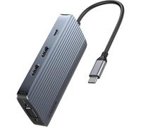 Anker 8-in-1 USB C Hub, USB C Docking Station Triple Display Multi-Port USB C Dock with 2 HDMI 4K and VGA 1080p, 5Gbps Data Transfers, USB Ports for MacBook Air/Pro, Dell XPS, iPad Pro, and More
