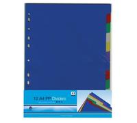 Anker A4 Page Dividers (Pack of 12) Anker Multicolor A4