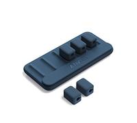 Anker Cable Management, Magnetic Cable Holder, Desktop Multipurpose Cord Keeper, 5 Clips for Lightning Cables, USB C Cables, Micro Cables, Other Wires, Sticks to Wood, Marble, Metal, Glass (Blue)
