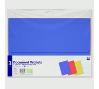 Anker Document Wallets - Pack Of 3 - File Wallets - Premium Document Storage Wallets For Office - School & Home Document Storage