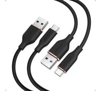 Anker Flow Cable, USB A to USB C Cable (3ft/0.9m, 2Pack), Car Carplay Type C Charger, for iPhone 17/16/15, iPad Pro, Samsung Galaxy, and More (Cord Organizer Included, Midnight Black)