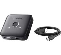 Anker HDMI Switch and Anker 6FT HDMI Cable, 4K@60Hz HDMI Switcher, 2 in 1 Out with Smooth Finish, Supports HDR, 3D, Dolby, Compatible with Laptops, PC, Xbox Series, PS5 / PS4, Projector, and More