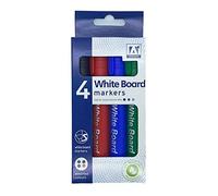 Anker International Stationary Board Marker - White (Pack of 4)