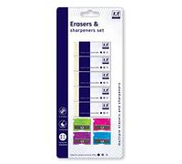 Anker International Stationary Eraser and Sharpener Kit Multicolour ERLS/2