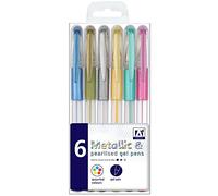 Anker International Stationary "Pearl/Met" Gel Pen (Pack of 6)