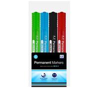 Anker Tech Stationary Permanent Marker – Pack of 4 – Red, Black, Blue & Green