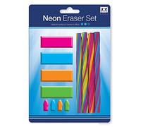 Anker International, Stationery, Neon Eraser Set