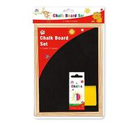 Anker Tech Chalkboard Set Kids Create Arts & Crafts with Duster Plastic Assorted Colour A4