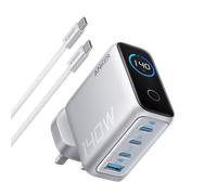 140W USB C Charger, Anker Laptop Charger, 4-Port Multi-Device Fast Charging, Advanced GaN Power Adapter, Intuitive Touch Controls, Compatible with MacBook, iPhone 17 Series, Samsung, Pixel, and More