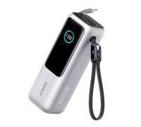 Anker Laptop Power Bank (25K, 165W, Built-In and Retractable Cables) Silver