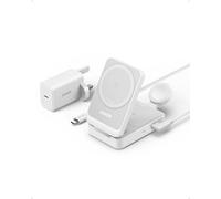 Anker MagGo Wireless Charging Station (Foldable 3-in-1) Shell White