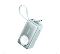 Anker MagGo Power Bank for Apple Watch, Officially Certified, 10,000 mAh Compact Battery Pack with Built-in USB-C Cable, 35 W Max, for iPhone 15 Series, Samsung, iPad, AirPods and More