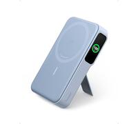 Anker MagGo Power Bank, Qi2 Certified 15W Fast MagSafe Compatible Mobile Charger, 10,000mAh Battery, Smart Display & Foldable Stand, for iPhone 15/14/13/12, Includes USB-C Cable