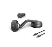 Anker Magnetic Wireless Charger (MagGo), 613 Car Charging Mount with 2-Port USB Car Charger, 5 ft USB-C to USB-C Cable, Strong Magnetic Alignment only For iPhone 13, 13 Pro, 13 Pro Max, 13 mini, 12