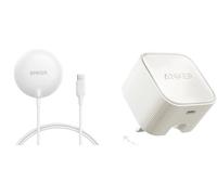 Anker MagSafe Charger Pad Compatible, MagGo iPhone 16 Wireless Charging Pad, Qi2 Certified 15W Wireless Charger, For iPhone 16/16 Plus/16 Pro/16 Pro Max/15/14/13/12 Series and a Anker Nano USB C Plug