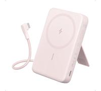 Anker Magsafe Power Bank 10000mAh Portable Charger with 30W Fast Charging with Built-in USB C Cable and Adjustable Mount for for iPhone 17/16/15 Series