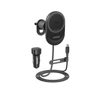 Anker MagSafe Wireless Car Charger Compatible, MagGo 15W Qi2 Charger, 360° Adjustable Angle and Strong Magnets, Car Phone Holder Mount, For iPhone 15/14 Series (Cable and USB C Car Charger Included)