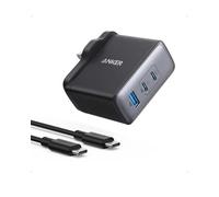 Anker Nano 100W MacBook Charger, 3-Port Fast Compact GaN USB Charger Block