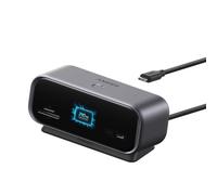 Anker Nano 10in1 USB C Hub, Smart Display Hub, Docking Station Dual Monitor | For Desk Setup, High Refresh Rate Duial 2K@240Hz, HDMI+DP, 10Gbps USBC, SD/TF, Ethernet, for Dell/HP & More, Gray