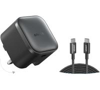 Anker Nano 45W USB C Plug Fast Charging, Compact and Foldable Plug USB C Charger for iPhone 17/16 Series, Pixel 9, iPad, Samsung Galaxy S25 Ultra / S24 Series (6 ft+10ft 100W Cable Included)