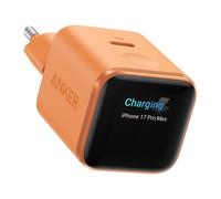 Anker Nano Charger 45W, Smart Display, Orange | 24 pin USB-C