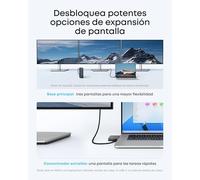 Anker Nano Laptop Dock, 13-in-1 USB-C Triple Display (2 x HDMI, 1 x DP) | Integrated hub, 10 Gbps USB-C, 3 x USB-A, audio, SD/TF, Ethernet, up to 100 W power delivery, for Dell, Lenovo