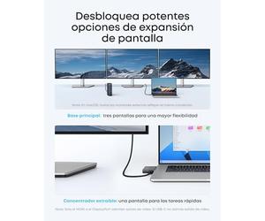 Anker Nano Laptop Dock, 13-in-1 USB-C Triple Display (2 x HDMI, 1 x DP) | Integrated hub, 10 Gbps USB-C, 3 x USB-A, audio, SD/TF, Ethernet, up to 100 W power delivery, for Dell, Lenovo