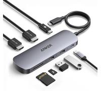 Anker Nano Laptop Docking Station Dual Monitor,8-In-1 USB C Hub for Windows