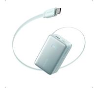 Anker Nano Power Bank, 10,000mAh Portable Charger with 2.3 ft Anker InstaCord Retractable Cable, 45W Max Compact Battery Pack, Smart Display, For iPhone 16 Series, iPad, Galaxy, Pixel, and More