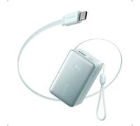 Anker Nano Power Bank, 10,000mAh Portable Charger with Built-in Cable, 45W Max Compact Battery Pack, 70 cm InstaCord Retractable Cable, Smart Display, For iPhone 17/16/15 Series, iPad, Galaxy, Pixel